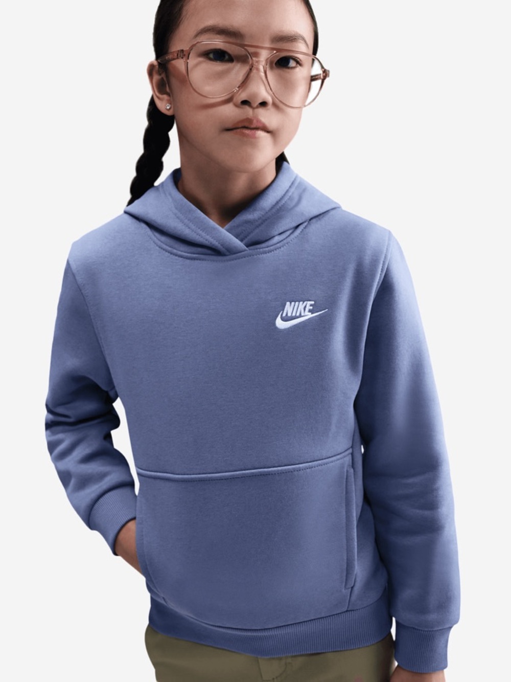 ✨Kids Blue Nike Hoodie Sweatshirt Size M